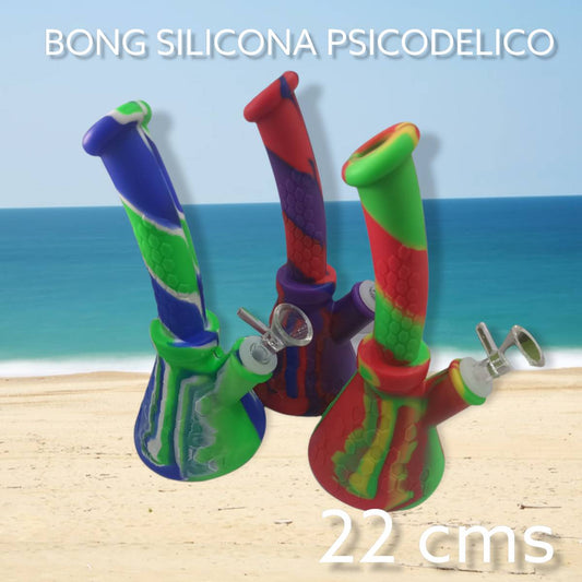 BONG SILICONA PSICODELICO 22 CMS